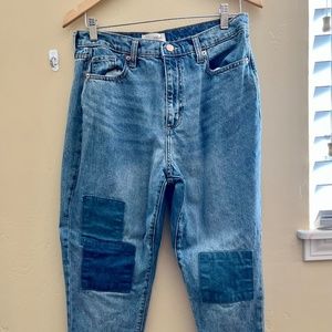 Universal Thread Boyfriend Jeans with Patch Details